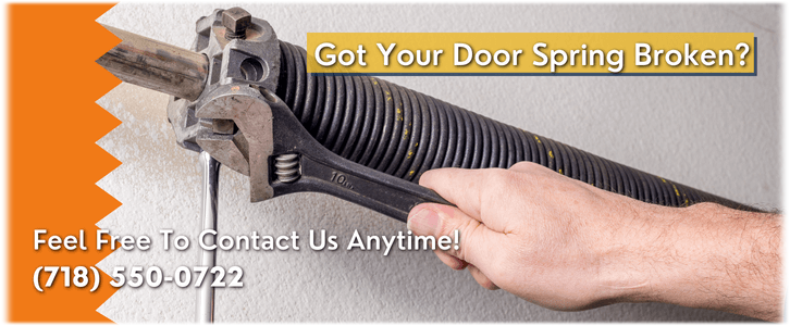 Broken Garage Door Spring Repair Queens NY (718) 550-0722